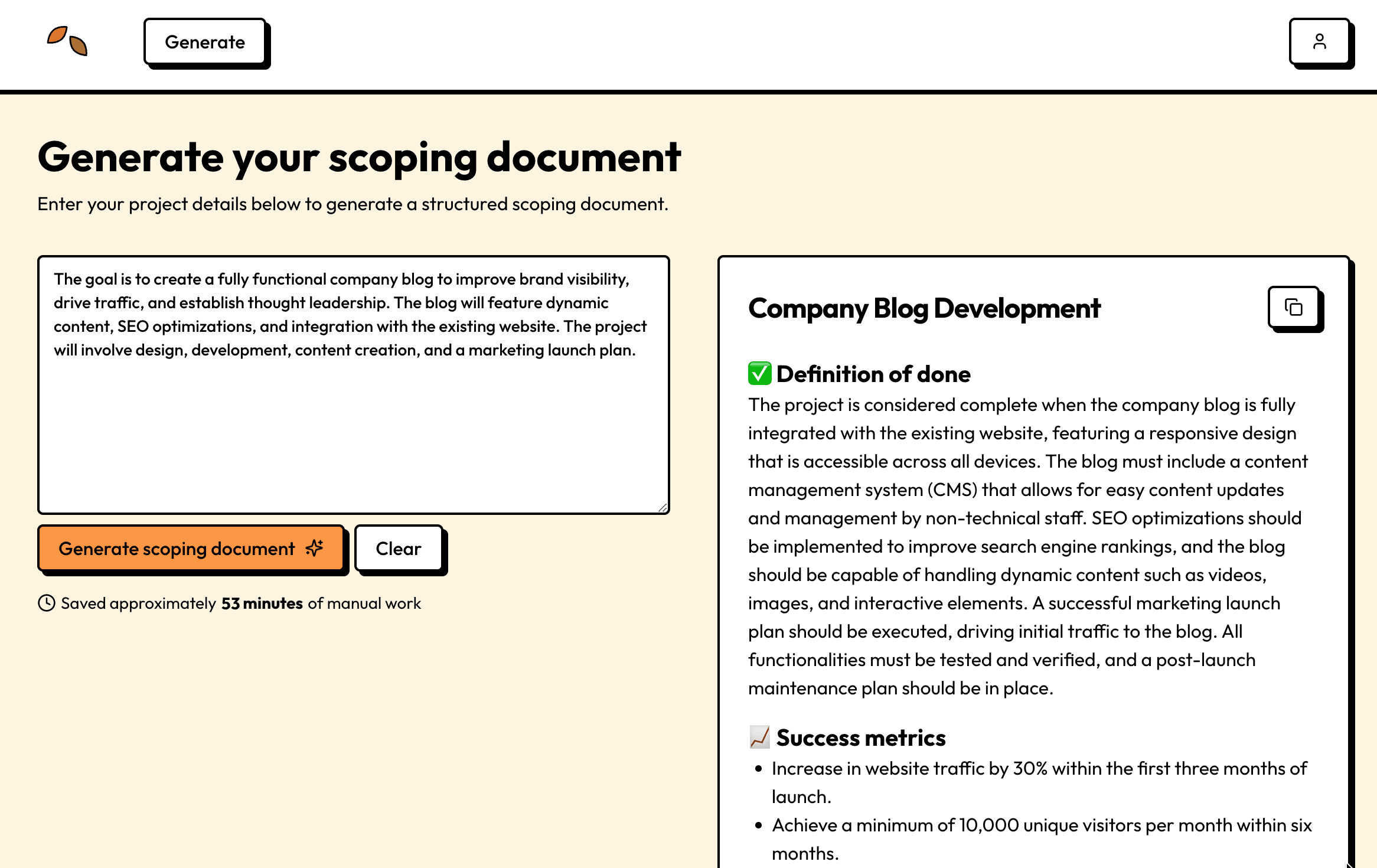 Product screenshot